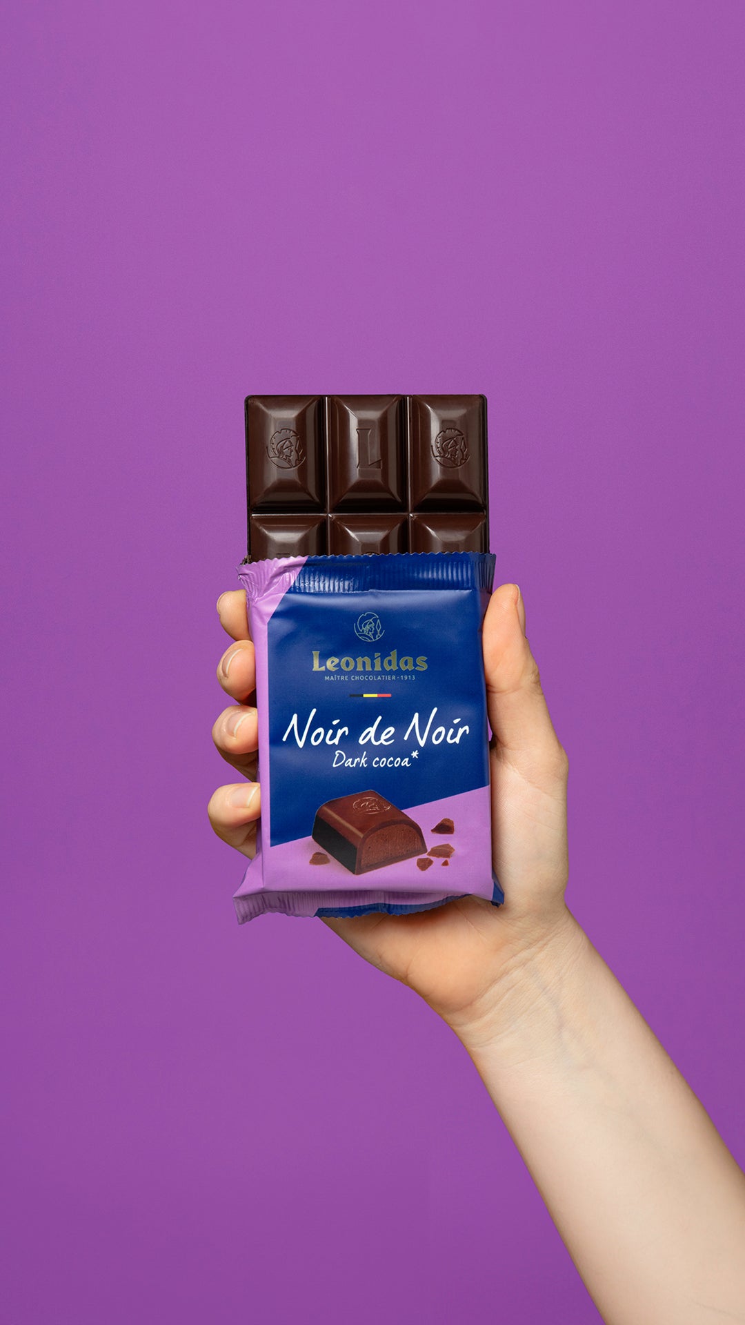 Tableta ciocolata umpluta Noir de Noir - 75g