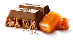 Baton ciocolata cu lapte si crema de caramel - 50 grame