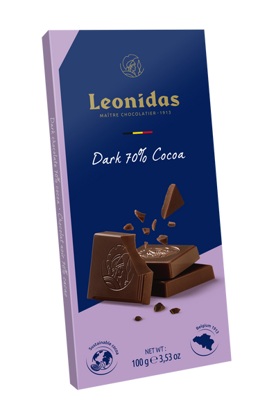 Tableta ciocolata neagra 70% cacao - 100g